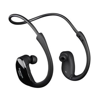 DACOM Athlete Ear Hook NFC Bluetooth 4.1 Headset Sports Earphone with Mic - Black - intl