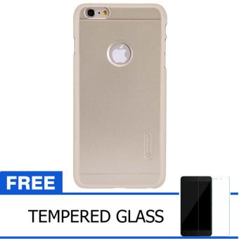 Nillkin For Iphone 6 / 6S Super Frosted Shield Hard Case Original - Emas + Gratis Tempered Glass