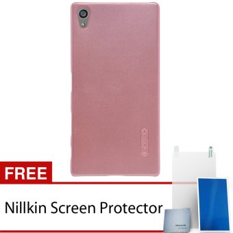 Nillkin Sony Xperia Z5 Premium Super Frosted Shield Hard Case - Original - Pink + Gratis Nillkin Screen Protector