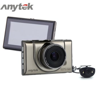 Anytek A100H Car DVR Camera Dual Lens Novatek 96655 Full HD 1080P 3.0\"LCD Night Vision 170 Degree Angle Dash Cam Video Recorder - intl