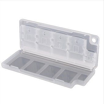 Velishy Game Card Case for Sony PS Plastic White