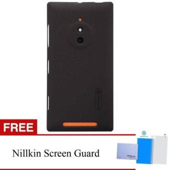 Nillkin For Nokia Lumia 830 Super Frosted Shield Hard Case Original - Coklat + Gratis Anti Gores Clear