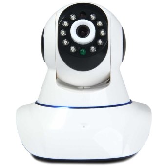 Wireless IP Camera Support TF Card with Pan-Tilt Alarm Function (White)