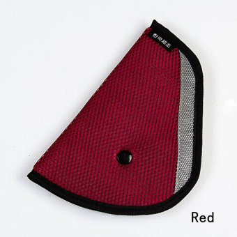 Fancyqube Child Car Seat Belt Holder Triangle CAR-0175 Red
