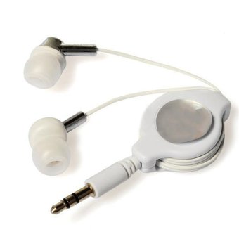 joyliveCY Retractable In-Ear Earphone for iPod MP3 Player (White)
