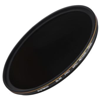CACAGOO 72mm ND1000 Filter Neutral Density Ultra Slim Multi-Coated Lens Filter 10 Stop Optical Glass for Nikon Canon Olympus Pentax DSLR Camera - intl