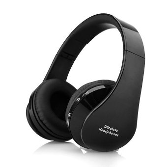 NX-8252 Wireless Bluetooth Foldable Headset Stereo Headphone (Black) - INTL