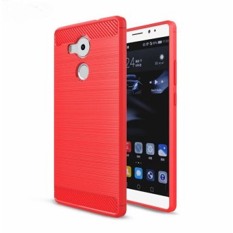 For Huawei Mate 8 Case Slim Rugged Armor Shockproof Hybrid Soft Rubber Silicone Phone Cases Cover For Huawei Ascend Mate 8 (Red) - intl
