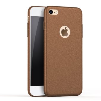 NingMao Smoothly Rock Sand Matte Shield Hard Cover Skin Shockproof Ultra Thin Slim Full Body Protective Scratch Resistant Slip Case for iPhone 7 (Frosted Brown) - intl
