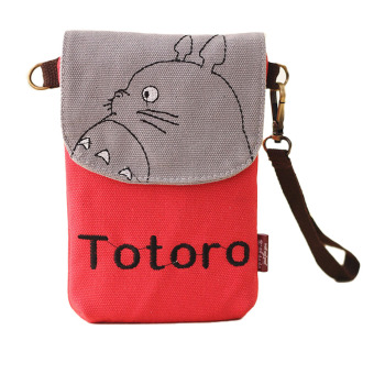Fancyqube Popular and Fashional Women My Neighbor Totoro Canvas Wallet Bag Cute Coin Purse Mini Cross-body Shoulder Bag 06 - intl