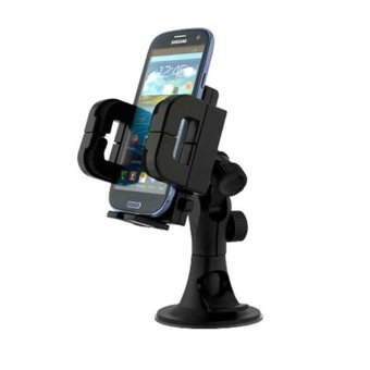 Phone Holder Mobil Untuk HP / GPS - Leher Robot - Hitam