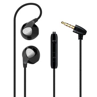 Abusun Hot Sale Earphone Noise Canceling Headphones Headset with Microphone Stereo Earpods for all mobile phone iPhone Xiaomi MP3 - intl