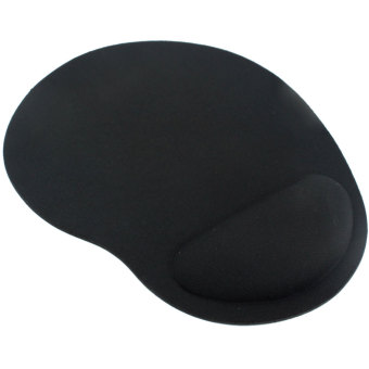 niceEshop Gourd Shape Thick Foam Cloth Wrist Rest Mouse Pad Mice Mat,Black
