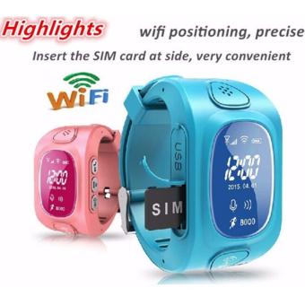 2Cool Kids Smart Watch WiFi Position Anti Lose GPS Tracker Children SOS Phone Call SmartWatch for iPhone Android(Blue) - intl