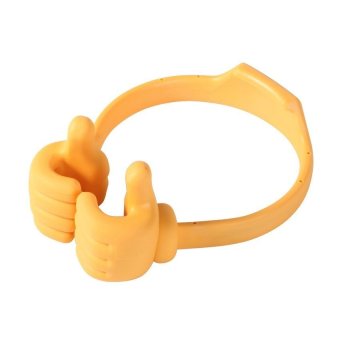 Portable Fashion Cute Thumbs Shape Stand Bracket Cradel DesktopHolder Mount for Phone/Tablet Orange - intl