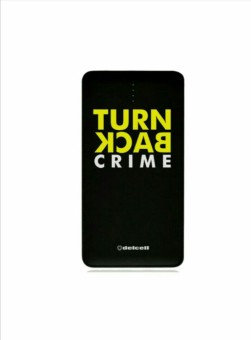 Delcell Note Powerbank 10500 maH OriginalL Turn Back Crime Logo