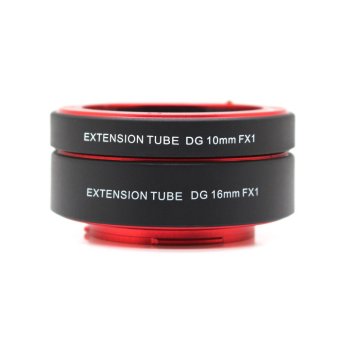 EACHSHOT? Merah logam sangkur otomatis tabung ekstensi makro ditetapkan 10 mm dan 16 mm untuk FujiFilm XF Gunung Kamera dan Lensa/seperti Fuji X - Pro1 - E1, X, X - M1 - A1, X, X - E2