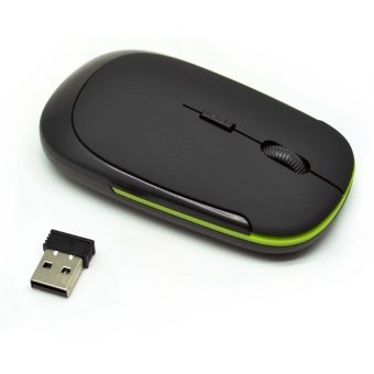 Wireless AUE Wireless Optical Mouse 2.4G - Black