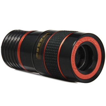 LIEQI LQ - 007 8 x diperbesar lensa teleskop ponsel (merah)