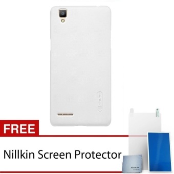 Nillkin Oppo F1 / A35 Super Frosted Shield Original - Putih + Gratis Anti Gores Clear Nillkin