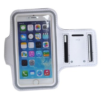 Cocotina 5.5'' Sports Jogger Armband Arm Holder Phone Storage Case For iPhone 6 Plus / 6S Plus – White