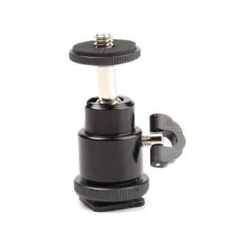 BUYINCOINS 1/4\" Mini Ball Head Bracket/Holder/Mount Metal fo Camera Flashgun&Hot Shoe