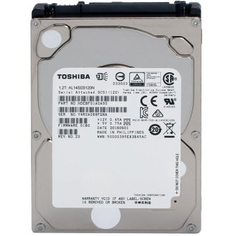 TOSHIBA 1.2TB Enterprise Capacity HDD Internal Hard Disk Drive 10,500 RPM 2.5-inch SAS3.0 12Gb/s 128MB Cache AL14SEB120N - intl