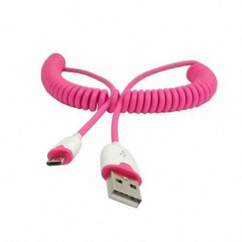 CY Chenyang 20cm Micro USB Stretch Data Sync Charge Cable For Galaxy S3i9300 Note2 N7100 S4 I9500 S2 I9100 Red Color