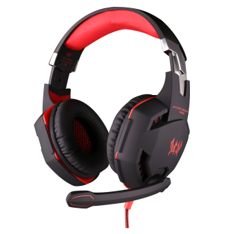 KOTION EACH Vibration Function Professional Gaming Headphone Games Headset for PC game (Black/Red) - Intl