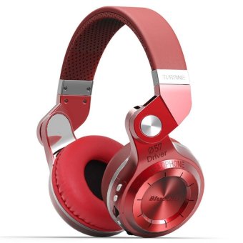 Foldable Bluedio T2+ Wireless Bluetooth Stereo Headphone Headset Earphone With Mic/Micro SD Card (Red)