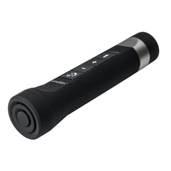 Penyewaan Portable Speaker Bluetooth Mobile Power senter LED (hitam) - International