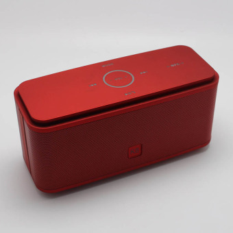 K8 Wireless Bluetooth Speaker Touch NFC Double Horn Subwoofer (Red)