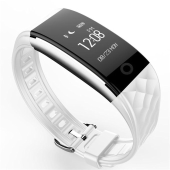 S2 Heart Rate Step Bluetooth Sports Wear Bracelet QQ Micro Letter Display IP67 Depth Waterproof Smart Bracelet(White) - intl