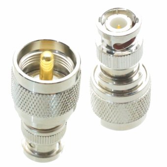 Fliegend 1pce UHF male plug to BNC male plug straight RF coaxial adapter connector