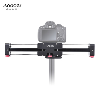 Andoer FT-40 Retractable Camera Video Slider Dolly Track Rail Stabilizer 40cm Length 80cm Actual Sliding Distance Aluminum Alloy Constructed for Canon Nikon Sony DSLR Camcorder Outdoorfree - intl