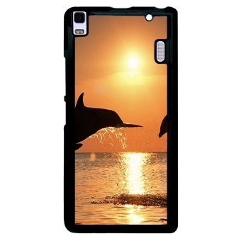Dolphin Pattern Phone Case for Lenovo A7000 (Black)