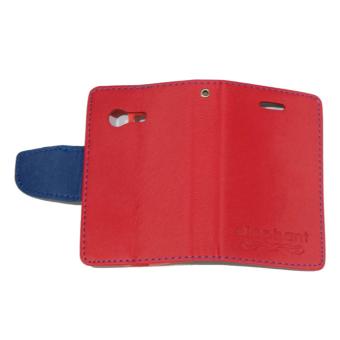Elephant Flipcover Sarung Leather Case For Samsung Galaxy Pocket Y Neo / Galaxy Y / Galaxy Pocket Neo / S5302 / S5310 / S5312 Flipshell / Sarung Case Kulit - Merah