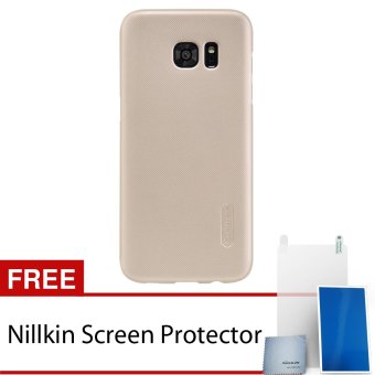 Nillkin Samsung Galaxy S7 Edge Super Frosted Shield Hard Case - Original - Gold + Gratis Nillkin Screen Protector