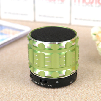 Metal Steel Wireless Portable Mini Bluetooth Speaker (Green) - intl