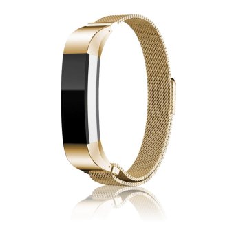 Fitbit Alta Strap Bands, Lantoo Milanese Magnetic Loop Stainless Steel Replacement Watch Band for Fitbit Alta Smart Watch（Gold）