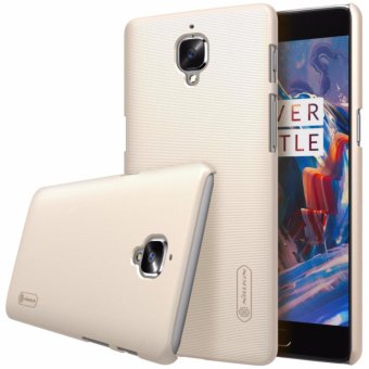 Nillkin Frosted case Oneplus 3 / 3T (A3000 A3003 A3005 A3010) - Emas + free screen protector