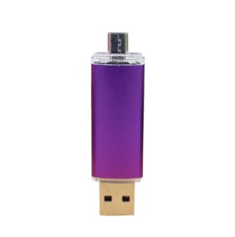 128G i-Flash Driver HD U-disk Lightning data for Android micro usb interface flash drive for PC/MAC(Purple)