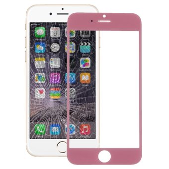 iPartsBuy Front Screen Outer Glass Lens for iPhone 6(Pink)