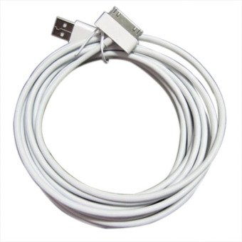 OEM USB DATA SYNC Charging Cable Cord iPhone 4S/4/iPad 3 (White)