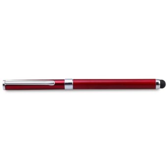 TimeZone 2 in 1 Mini Capacitive Touch Pen Stylus Screen Built-in Ball-point for Meeting (Red)