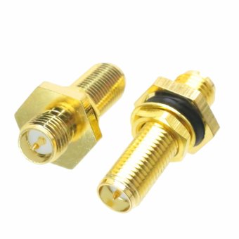 Fliegend 1pce RP-SMA female plug center to female right angle in series adapter connector