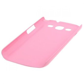 Blz Smooth Surface Plastic Case with LCD Screen Protector for Samsung Galaxy SIII / i9300 - Merah Muda