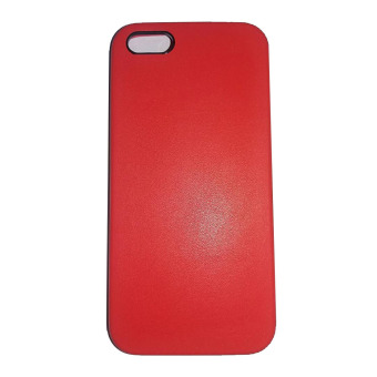 QC Apple iPhone 5 Hard Case Lentur Polos - Merah