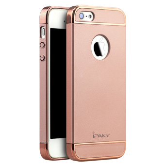 iPaky Hybrid Matte Hard PC Back Cover for Apple iPhone 5 / 5s (Rose Gold)