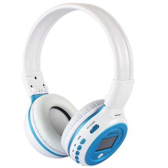 Wireless Bluetooth Noise Cancellation Stereo Headphone LCD Screen wth Micro ZEALOT B570 FM Radio TF Card Slot - intl
